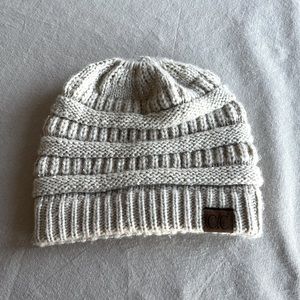 CC Beanie Ponytail Sequin Beanie